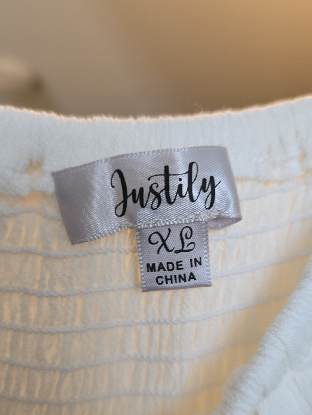 Justify Cream Off-White Ruffle Romper - Picture 7 of 11